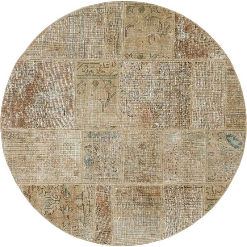 tappeto persia vintage patchwork cm 150x150