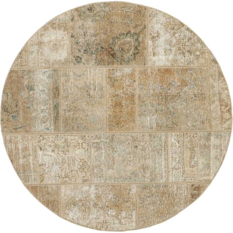 tappeto persia vintage patchwork cm 150x150