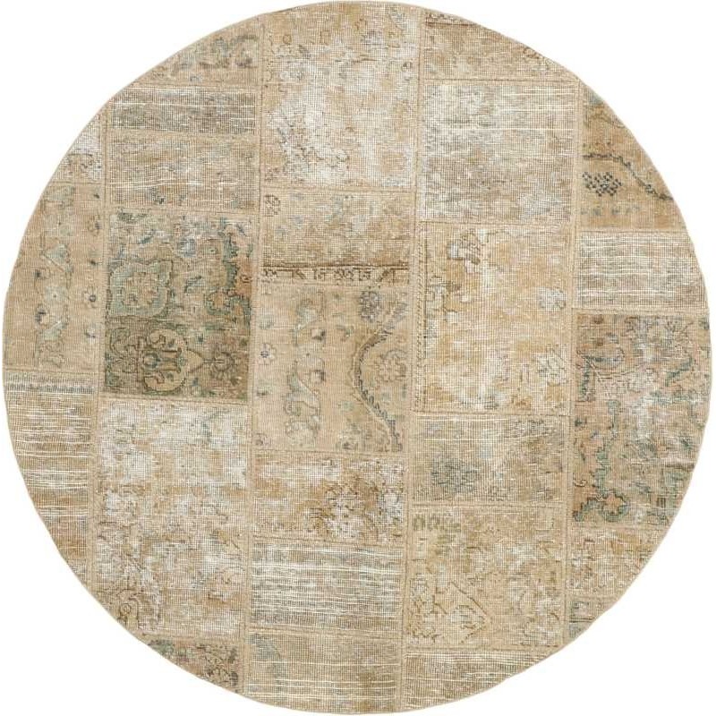 tappeto persia vintage patchwork cm 150x150