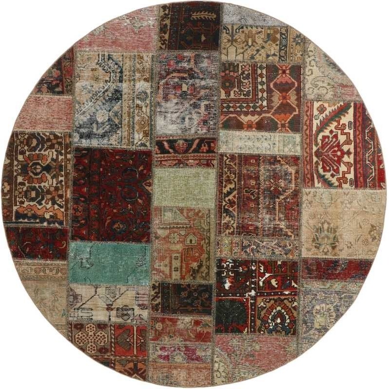 tappeto persia vintage patchwork cm 200x200