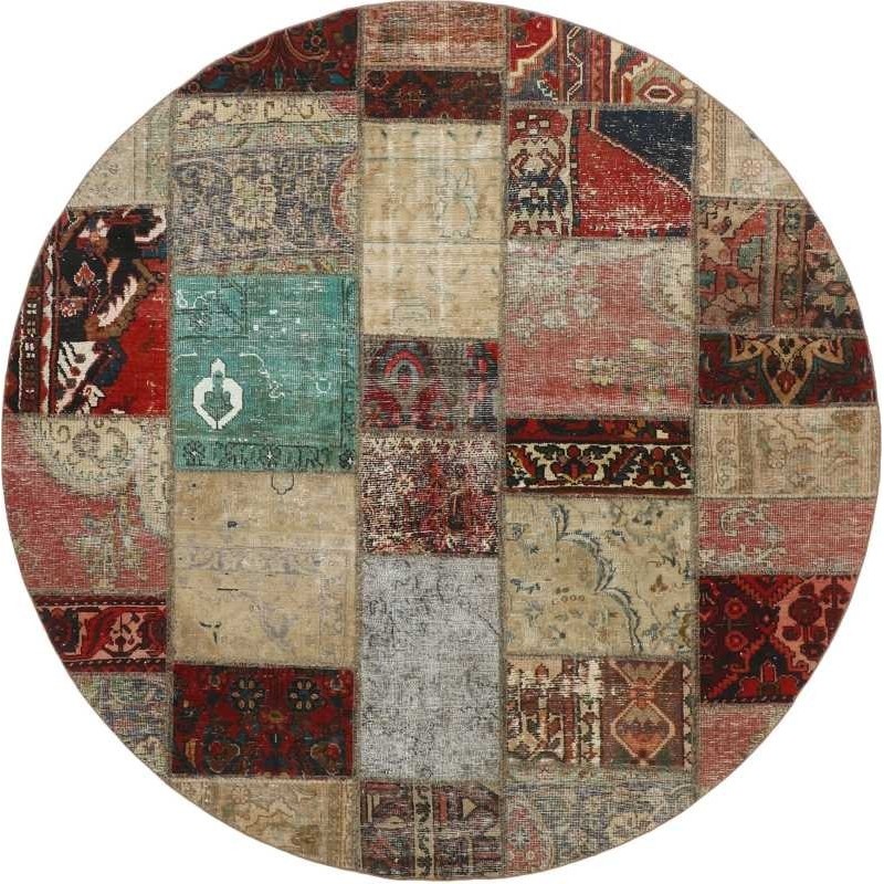 tappeto persia vintage patchwork cm 200x200