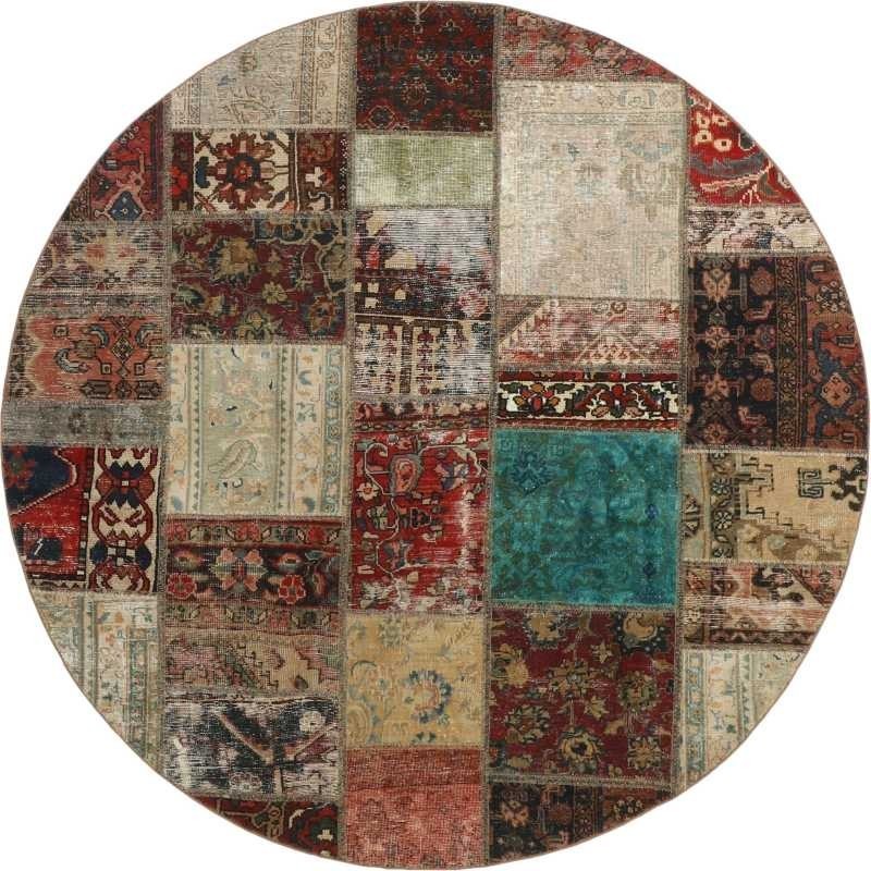tappeto persia vintage patchwork cm 200x200