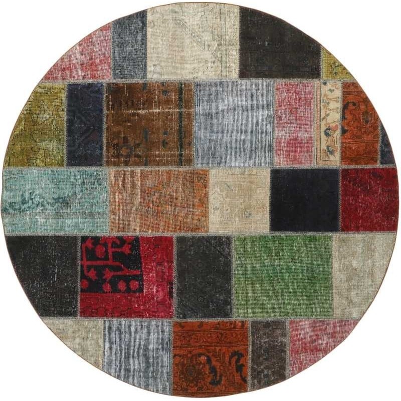 tappeto persia vintage patchwork cm 200x200