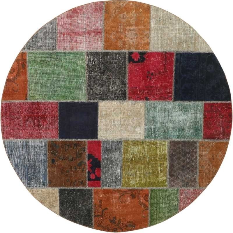 tappeto persia vintage patchwork cm 200x200
