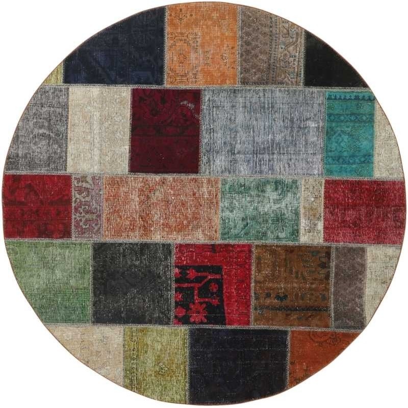 tappeto persia vintage patchwork cm 200x200