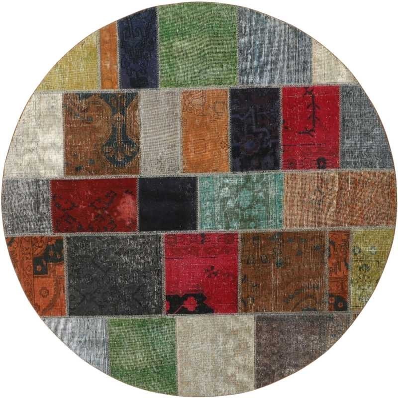 tappeto persia vintage patchwork cm 200x200