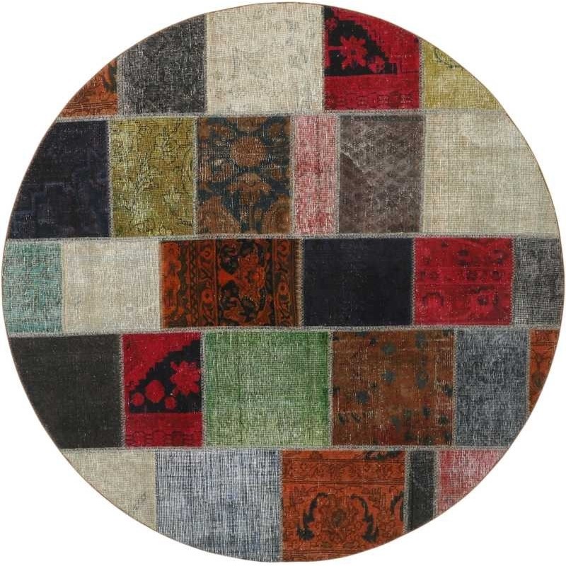 tappeto persia vintage patchwork cm 200x200