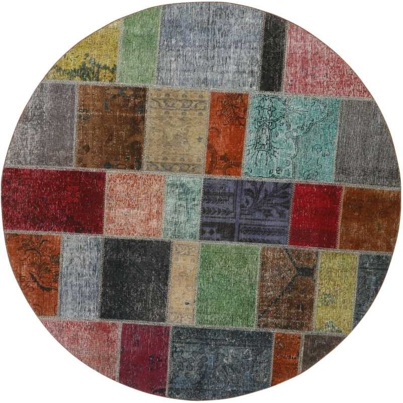 tappeto persia vintage patchwork cm 200x200