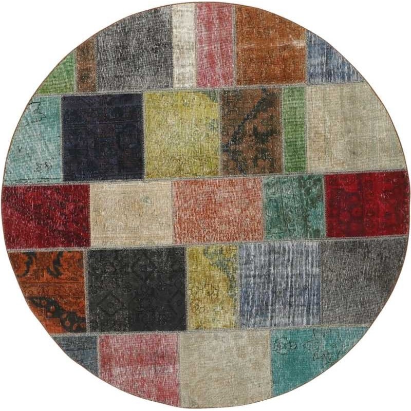 tappeto persia vintage patchwork cm 200x200
