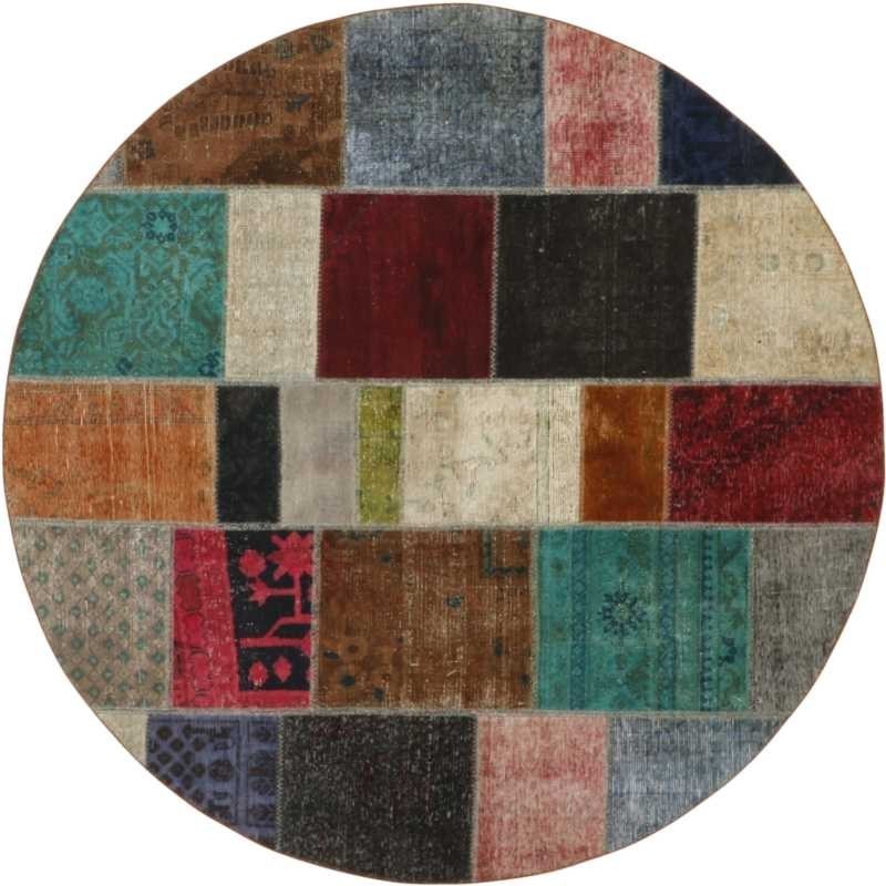 tappeto persia vintage patchwork cm 200x200