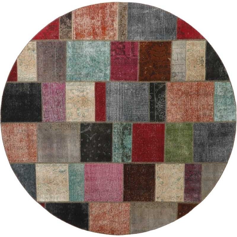tappeto persia vintage patchwork cm 250x250