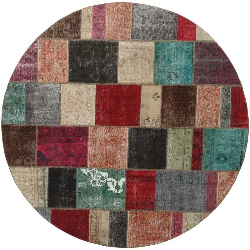 tappeto persia vintage patchwork cm 250x250