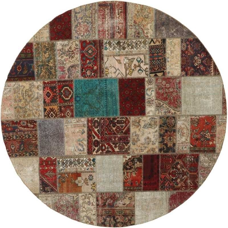 tappeto persia vintage patchwork cm 250x250