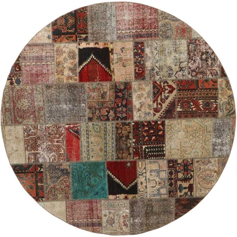 tappeto persia vintage patchwork cm 250x250