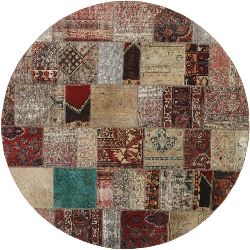 tappeto persia vintage patchwork cm 250x250