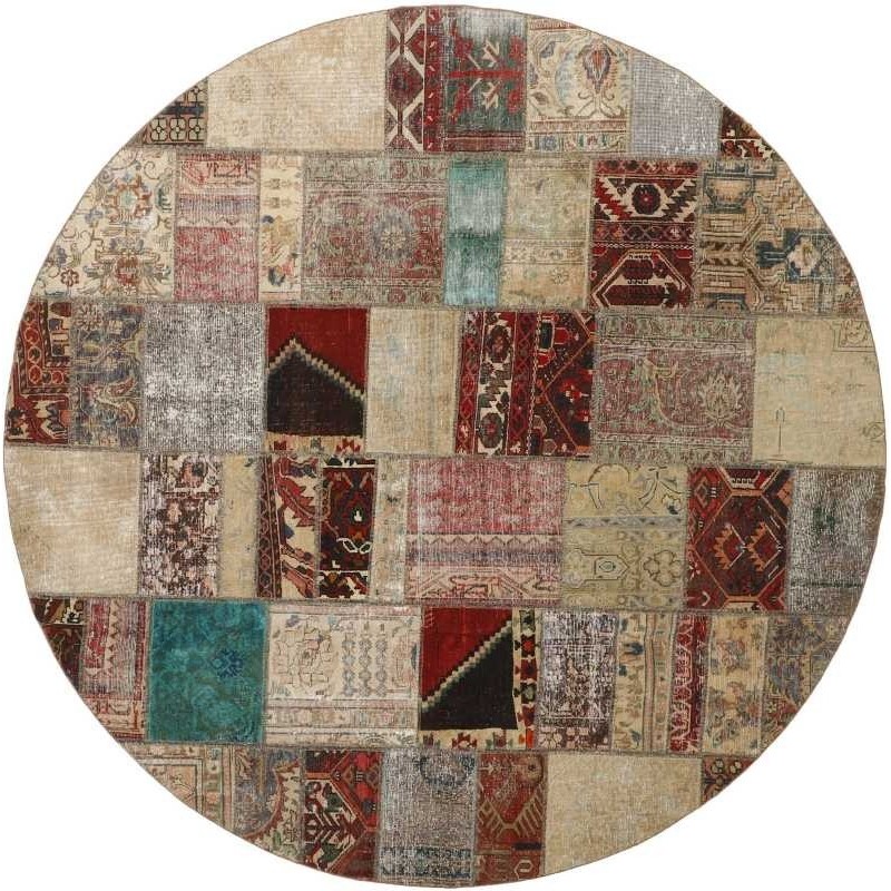 tappeto persia vintage patchwork cm 250x250