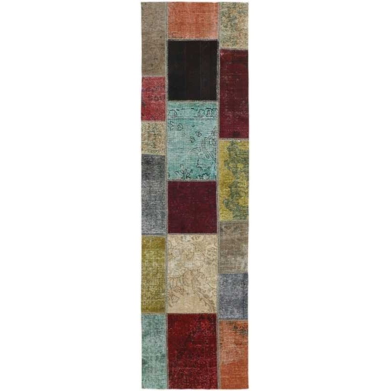 tappeto persia vintage patchwork cm 71x252