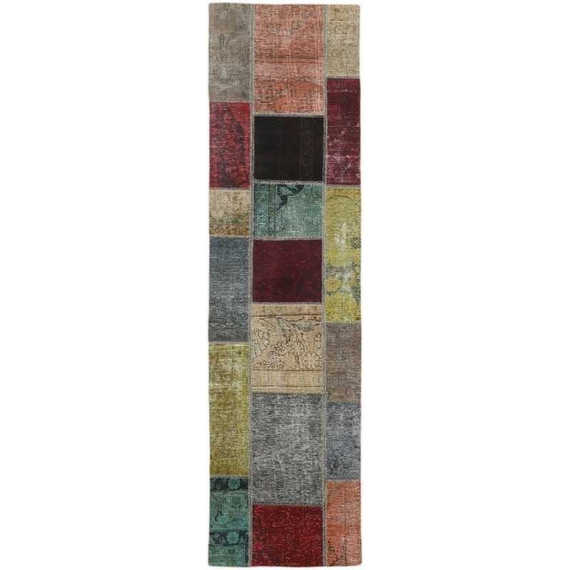 tappeto persia vintage patchwork cm 72x257