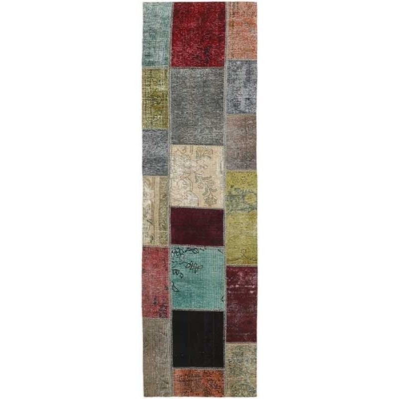 tappeto persia vintage patchwork cm 72x257