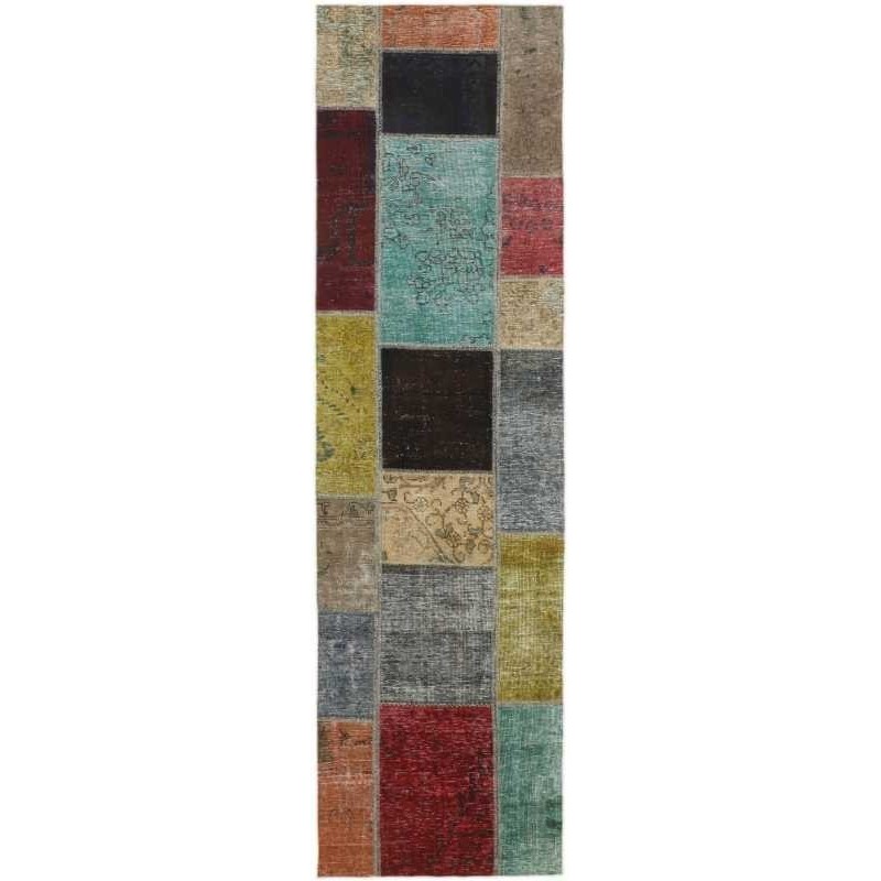 tappeto persia vintage patchwork cm 72x252