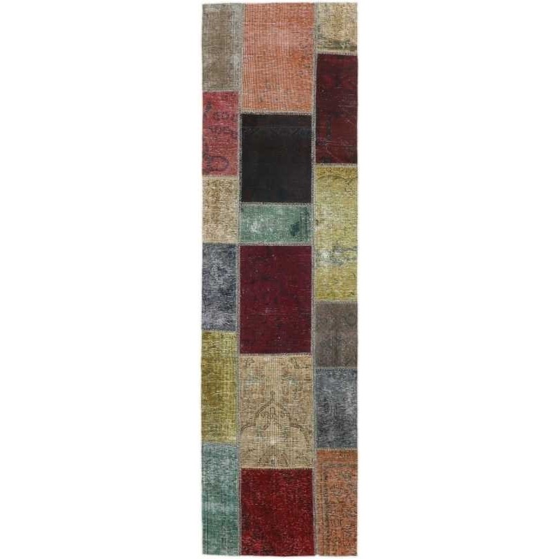 tappeto persia vintage patchwork cm 72x249