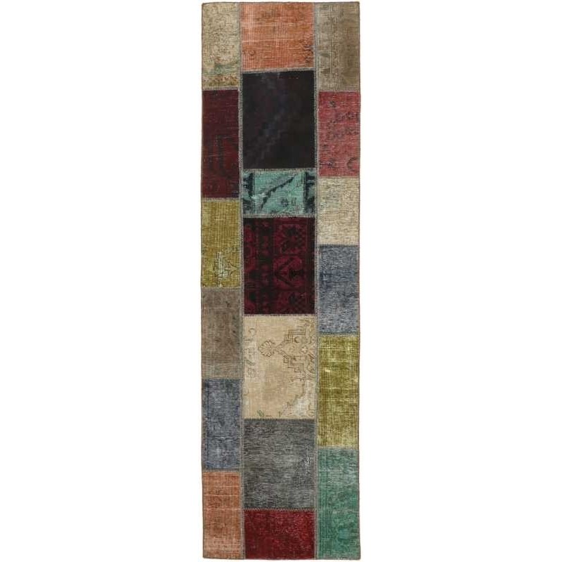 tappeto persia vintage patchwork cm 72x249
