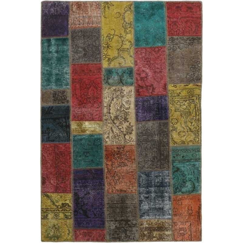 tappeto persia vintage patchwork cm 137x202