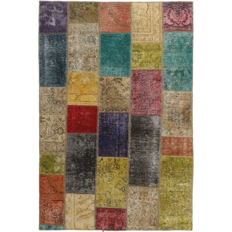 tappeto persia vintage patchwork cm 135x200