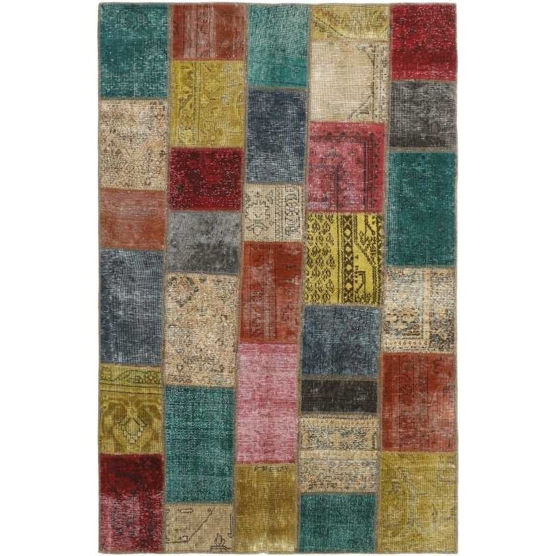 tappeto persia vintage patchwork cm 132x200