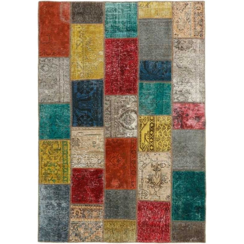 tappeto persia vintage patchwork cm 138x201