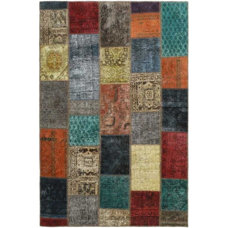 tappeto persia vintage patchwork cm 132x200