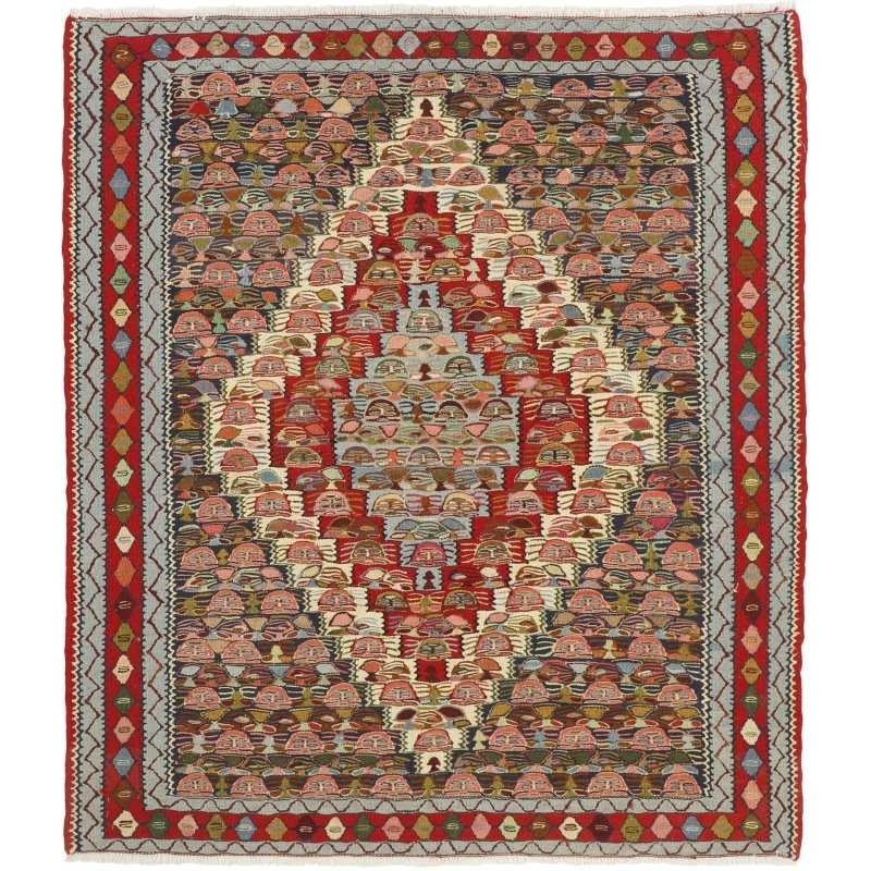 tappeto persia kelim seneh cm 128x148