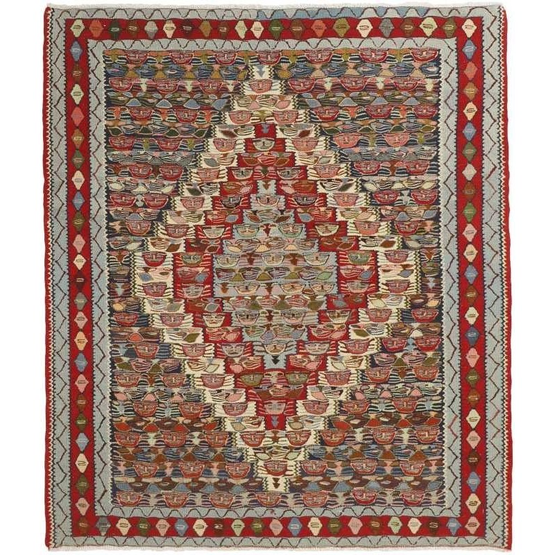 tappeto persia kelim seneh cm 128x147