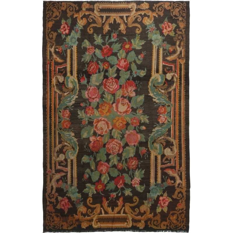 tappeto moldavia rose kelim old cm 202x300