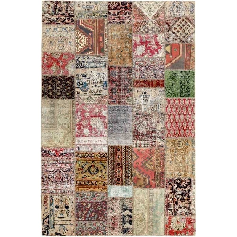 tappeto persia vintage patchwork cm 202x298