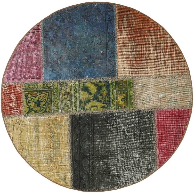 tappeto persia vintage patchwork cm 100x100