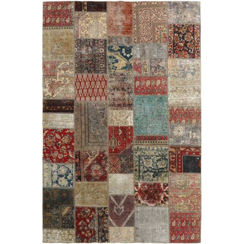 tappeto persia vintage patchwork cm 203x303