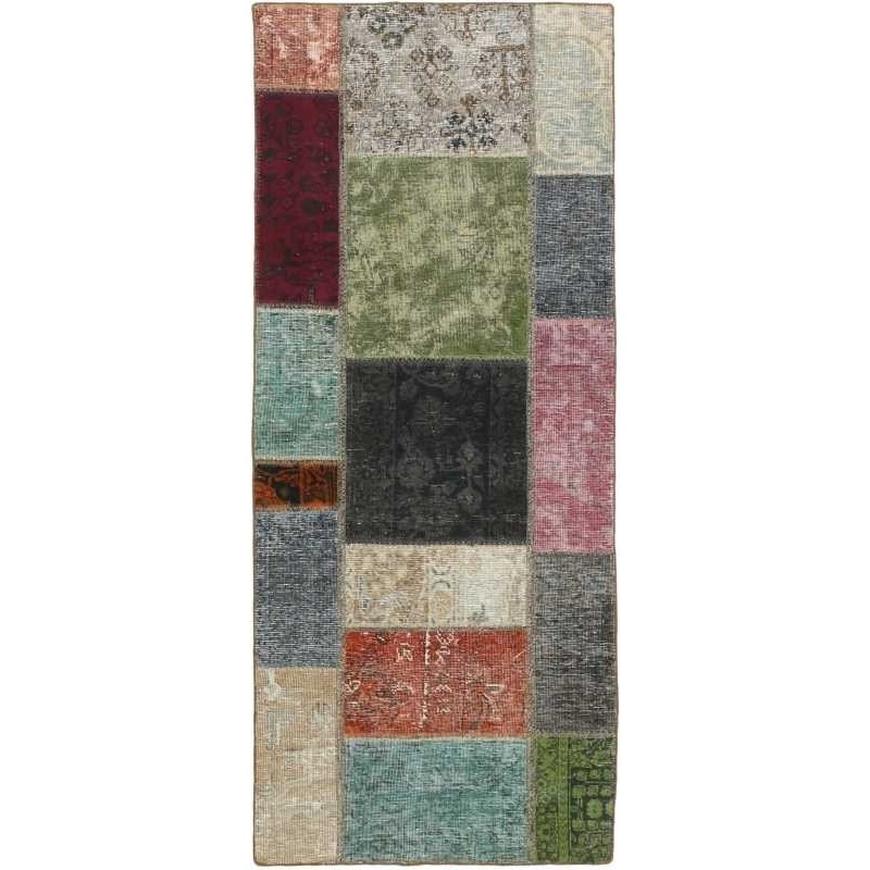 tappeto persia vintage patchwork cm 82x199