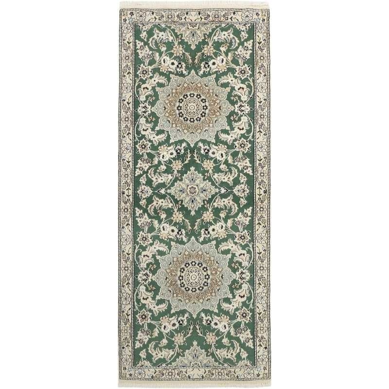 tappeto persia nain fine con seta cm 80x200