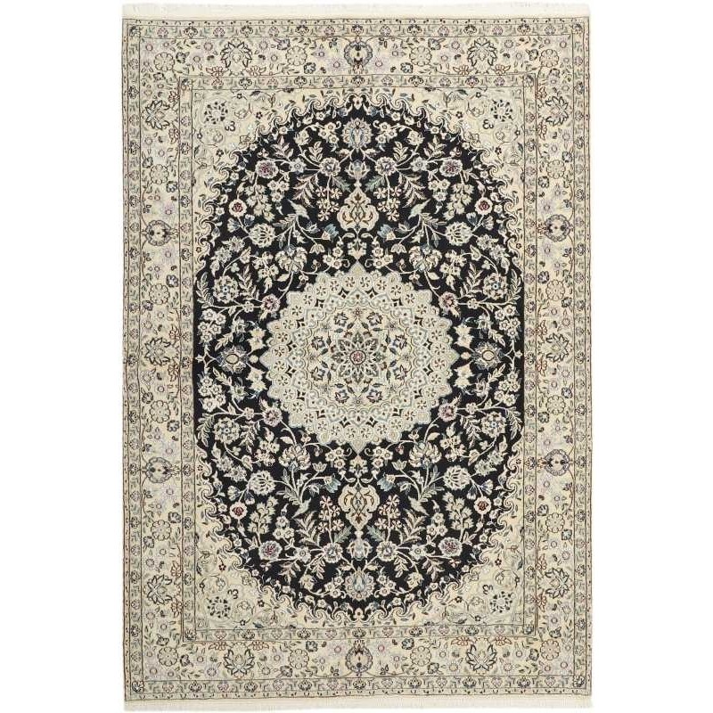 tappeto persia nain fine con seta cm 160x236