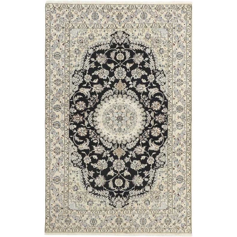 tappeto persia nain fine con seta cm 155x245