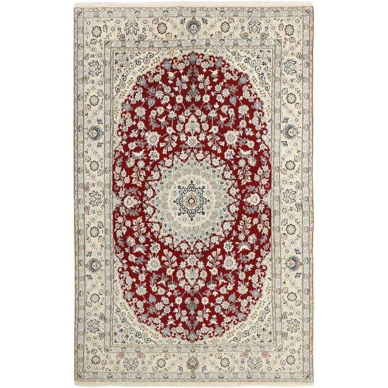 tappeto persia nain fine con seta cm 153x243