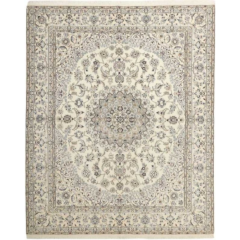 tappeto persia nain fine con seta cm 208x261