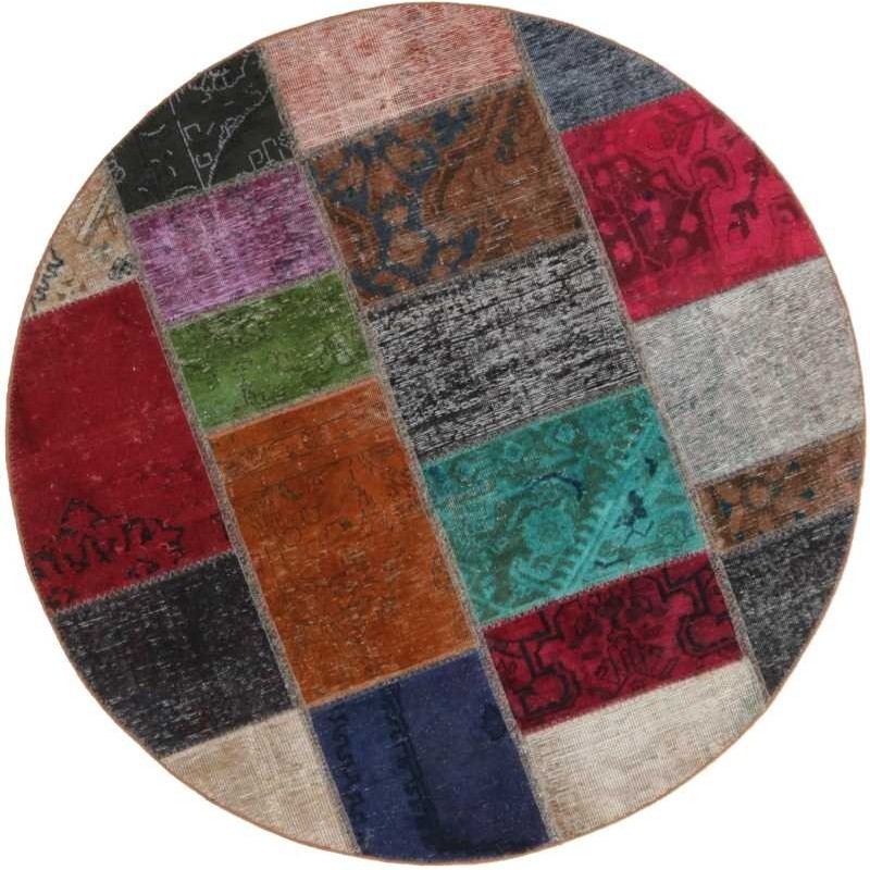 tappeto persia vintage patchwork cm 150x150