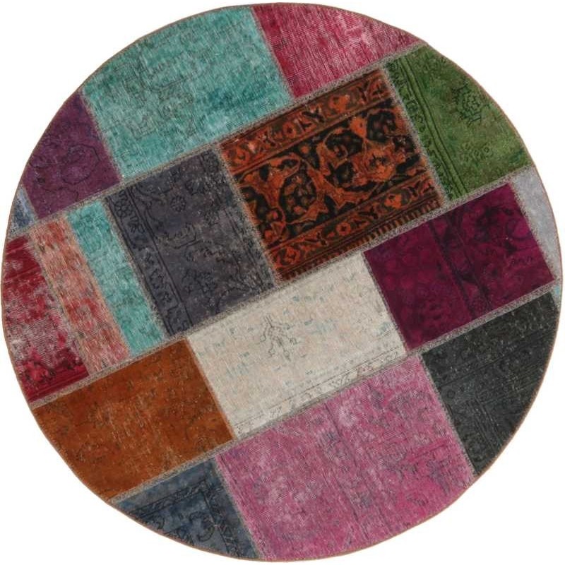 tappeto persia vintage patchwork cm 150x150