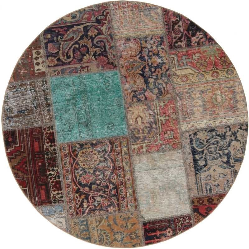 tappeto persia vintage patchwork cm 150x150