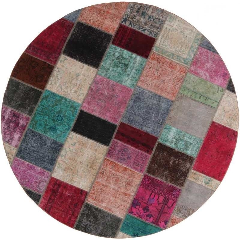 tappeto persia vintage patchwork cm 250x250