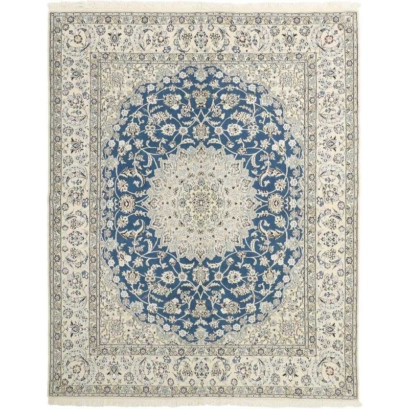 tappeto persia nain fine con seta cm 207x257