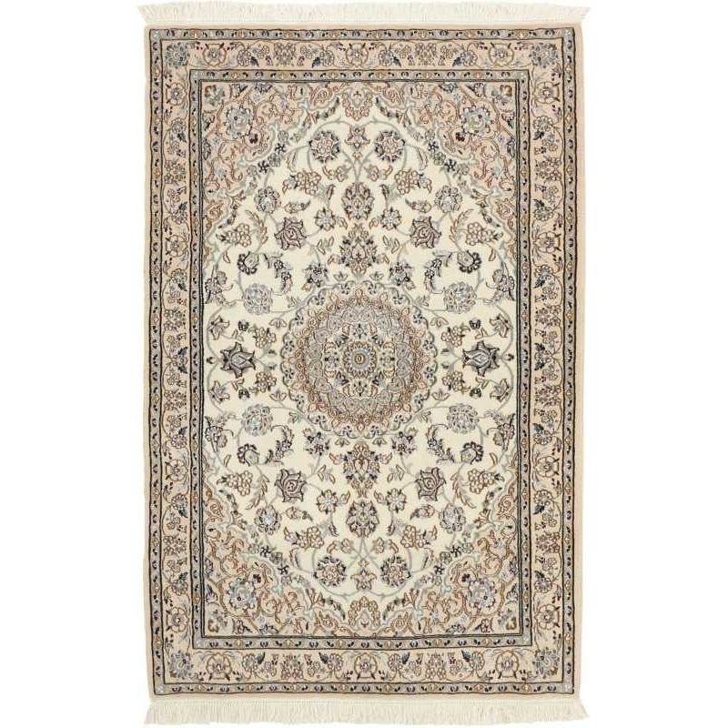 tappeto persia nain fine con seta cm 112x177