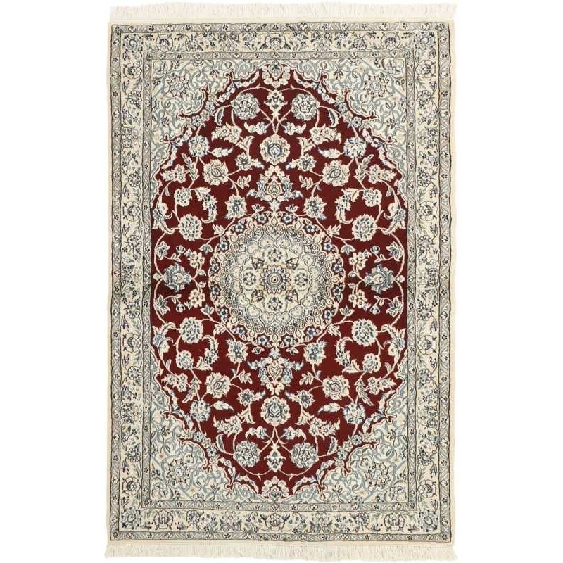 tappeto persia nain fine con seta cm 118x175